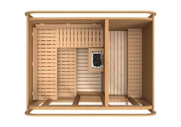 Preview: Fasssauna mit Vorraum